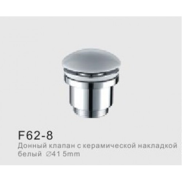 Донный клапан с керамической накладкой Ø41, 5 мм белый frap f62-8