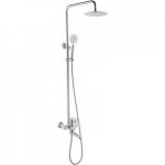Душевая система с верхним душем смесителем и ручной лейкой из нержавеющей стали frap f24805