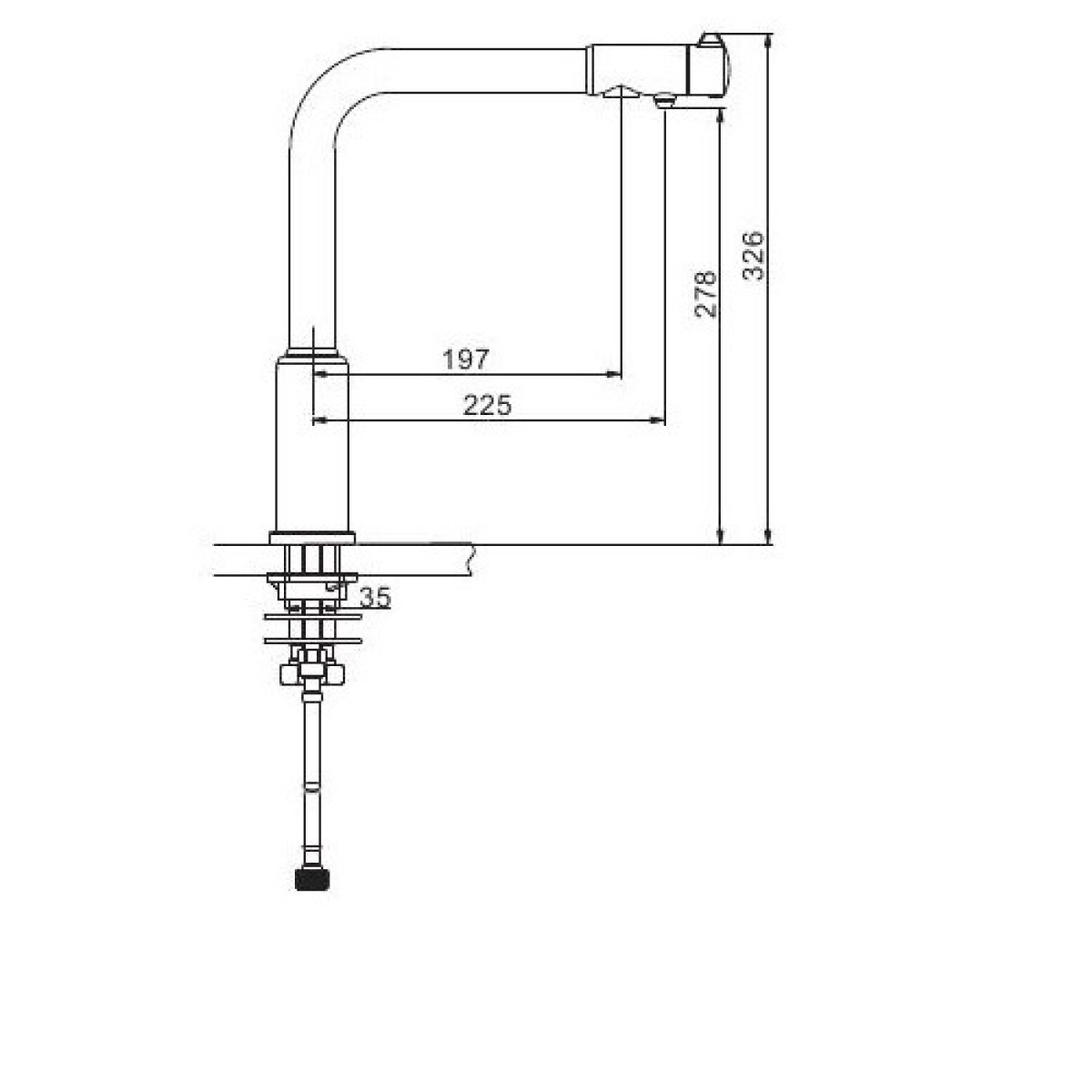 Смеситель для кухни с подключением фильтра питьевой воды черный gappo g4390-10
