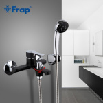 Смеситель для ванны с переключателем  корпусе черный/хром frap f3242