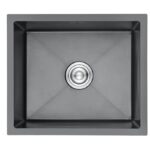 Кухонная мойка из нержавеющей стали с PVD покрытием, графит GERHANS K35043B