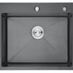 Кухонная мойка из нержавеющей стали с PVD покрытием, графит GERHANS K36050B