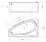 Акриловая ванна Gemy G9046 B L — изображение 3