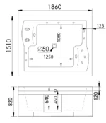 Акриловая ванна Gemy G9052 II B L — изображение 2