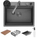 Кухонная мойка Roxen Stage Plus 560250-60-BS 60х48 Графит Текстура